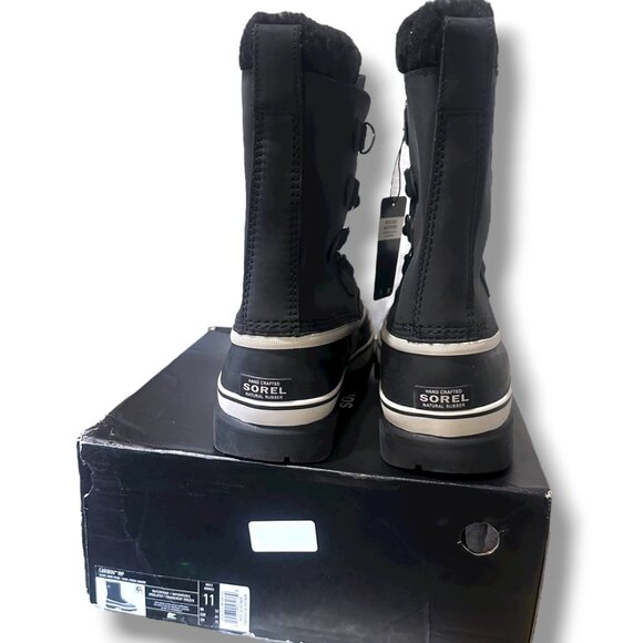 Sorel Caribou WP Insulated Men’s Size 11 Black Waterproof Winter Snow Boots - Picture 15 of 16